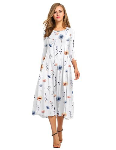 Autumn and winter dress solid color fashion big swing dress m302776