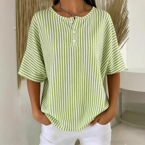 Ladies print European and American casual short sleeve m302714