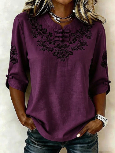 Women's floral print top m302985