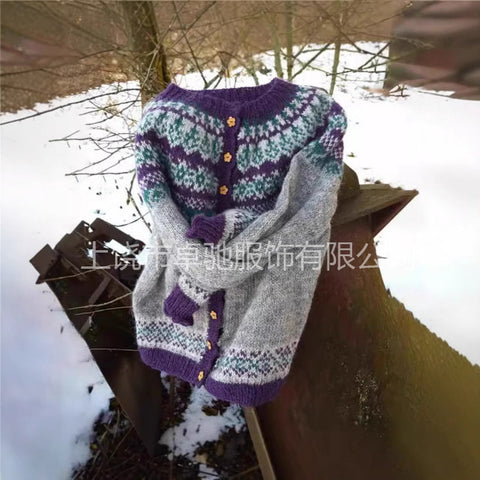 New cardigan knitted jacket women's clothing early spring and autumn source work m301722