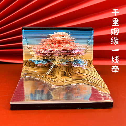 Harry Potter 3D Sticky Notes Creative Paper Carving Hogwarts Hand Tear Calendar m3331181