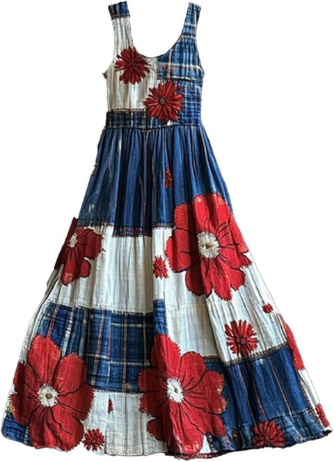 Women's trendy brand loose floral element casual dress m302384