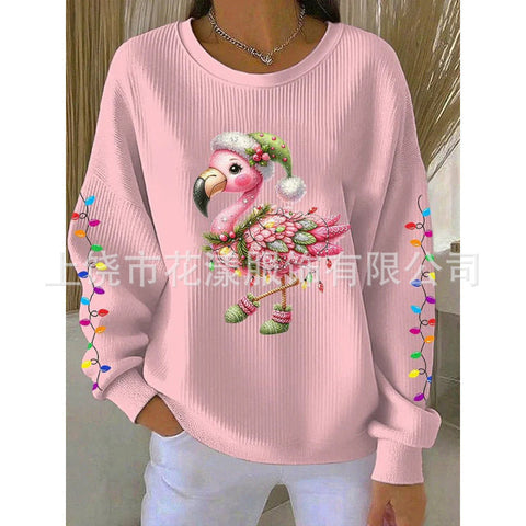 Knitted top snowflake christmas tree mix and match casual commuter sweater m302212
