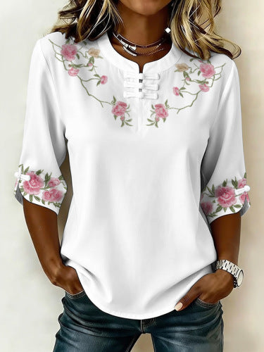 Women's floral print top m302985