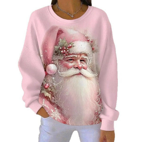 Loose outer wear lazy wind snowflake Christmas tree mix and match casual commuter sweater m302121