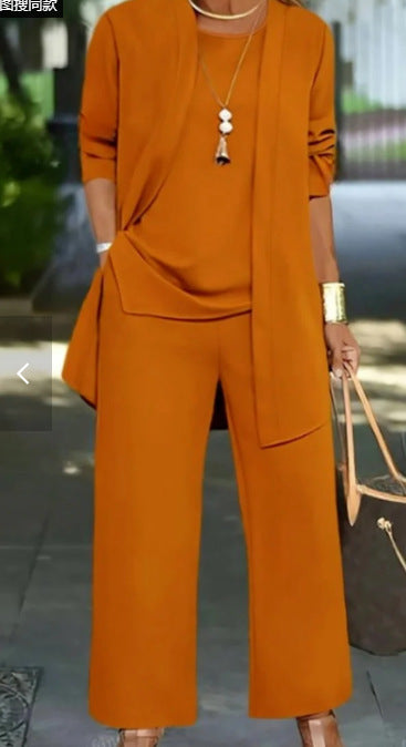 3D printed 3-piece set top vest trousers m302613