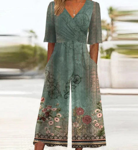 Women's suspender long dress 3D digital printing temperament onesie m301258