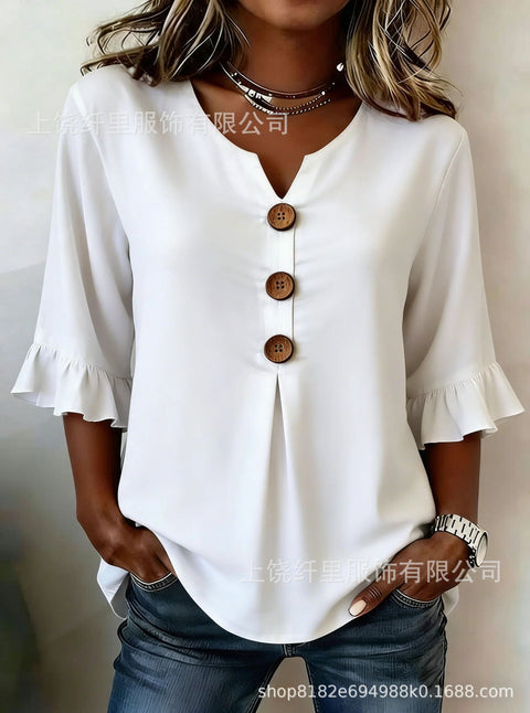 3D digital printing floral pattern women's long-sleeved buckle cardigan top m302703