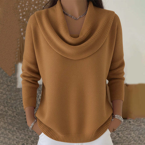 Autumn and winter new solid color long-sleeved top sweater m302155-1