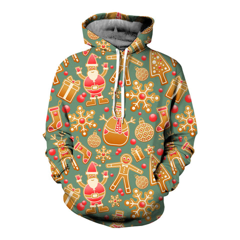 Halloween series 3D printed men's casual sports large size hoodie m301740