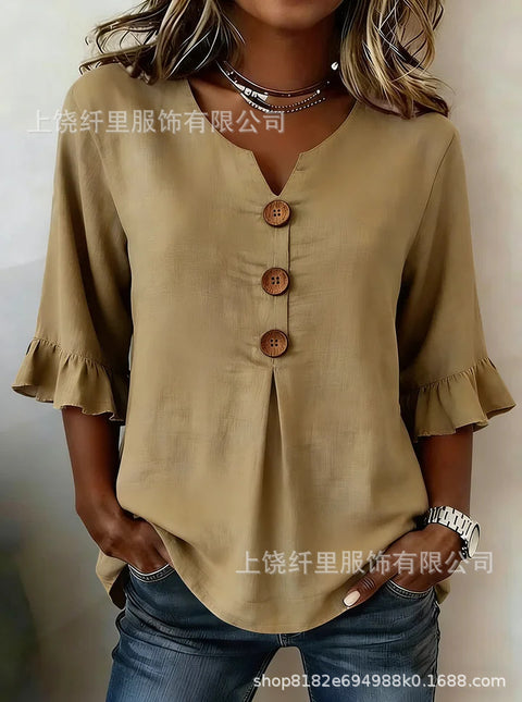 3D digital printing floral pattern women's long-sleeved buckle cardigan top m302703