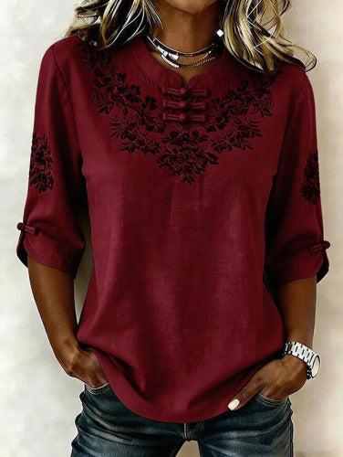 Women's floral print top m302985