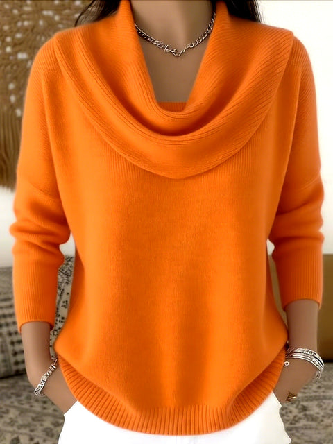 Autumn and winter new solid color long-sleeved top sweater m302155-1