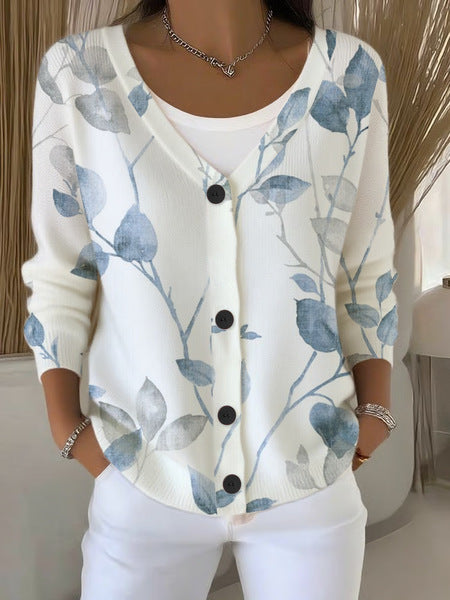 Knitted hooded cardigan sweater jacket fashion women's clothing m302657