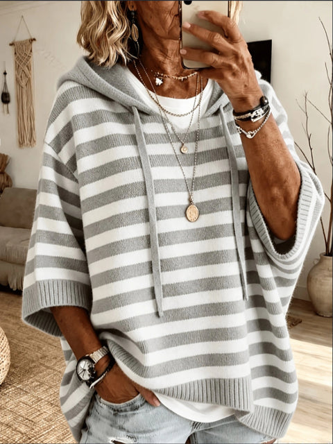 New hooded drawstring sweater sweater woven outside m303005