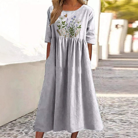 Fashion digital printing big wide dress m303009