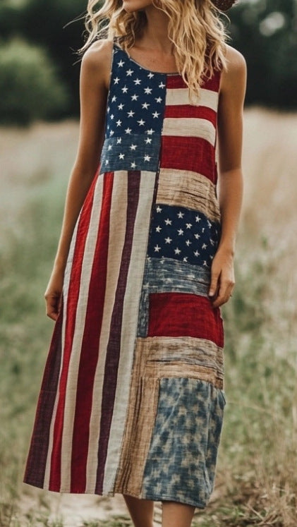 Women's trendy brand loose floral element casual dress m302384