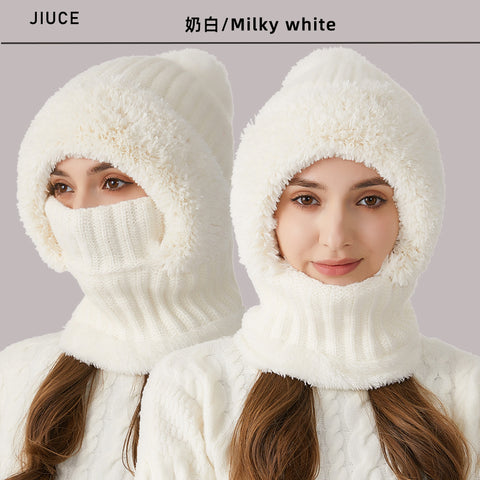 Scarf mask one-piece hat winter thermal hat women m302187