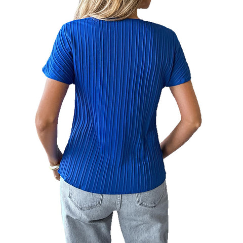 Casual simple style solid color T-shirt vest blouse m301410