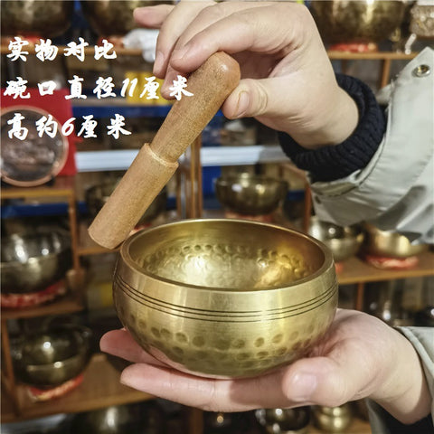 Nepal Handmade Copper Singing Bowl Buddha Sound Bowl Yoga Bowl Meditation Bowl Turning Sutra Bowl SPA Sound Therapy m3331267