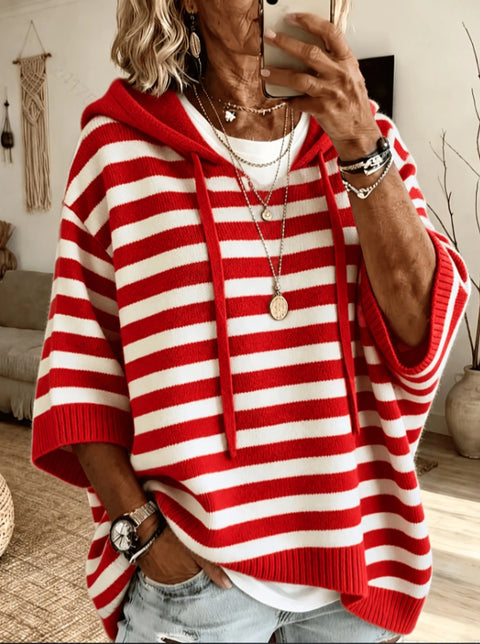 New hooded drawstring sweater sweater woven outside m303005