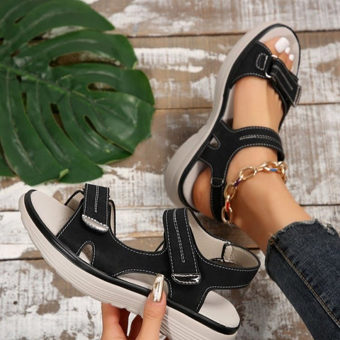 Sports slope heels slippers lightweight Velcro beach sandals m302829