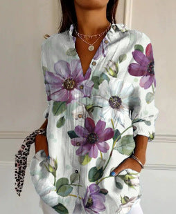 Summer long-sleeved shirt printing pattern printing 3D shirt m302464