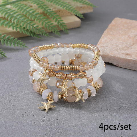 New Bohemian Bracelet Creative Tassel Multi-layer Beaded Bracelet m3331286