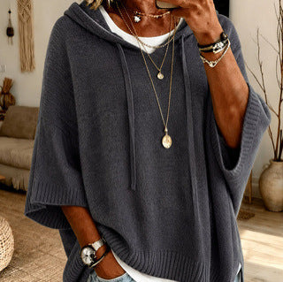 New hooded drawstring sweater sweater woven outside m303005