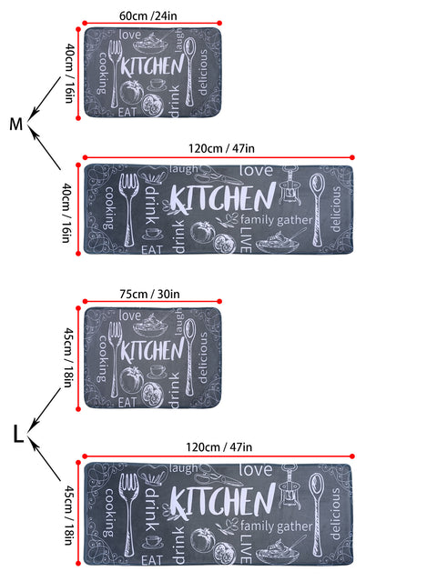 Kitchen Mat Vintage American 2 Piece Bench Foot M3331027