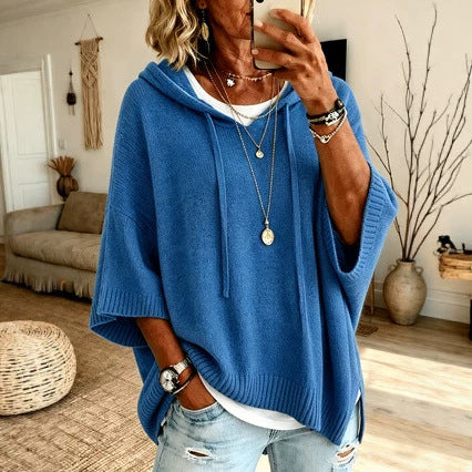 New hooded drawstring sweater sweater woven outside m303005