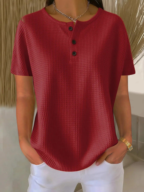 new solid color pullover loose top m302204