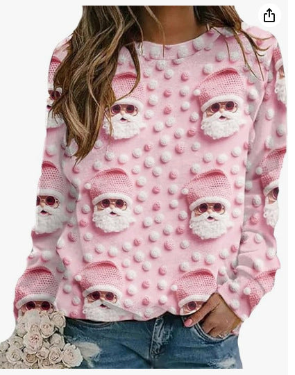 Shoulder long-sleeved women's sweater casual pullover m301750