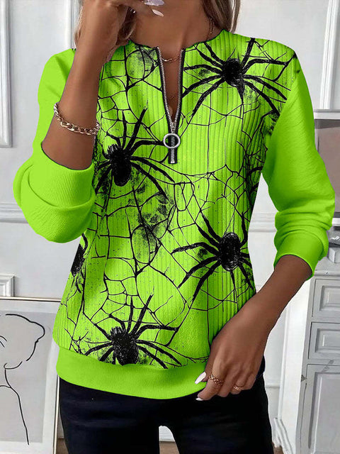 Printed sweater casual sweatshirt top m302179
