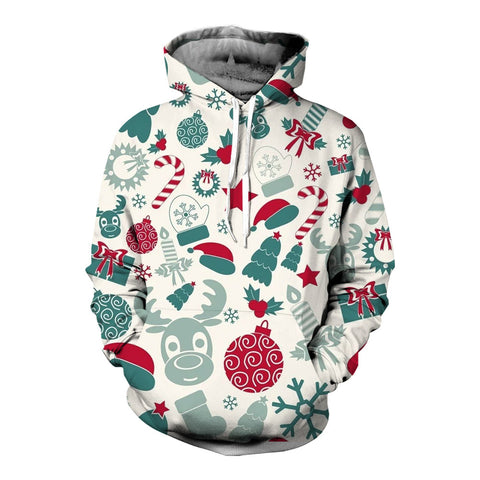 Halloween series 3D printed men's casual sports large size hoodie m301740