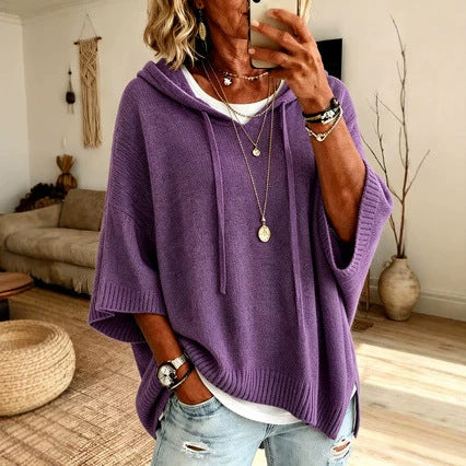 New hooded drawstring sweater sweater woven outside m303005