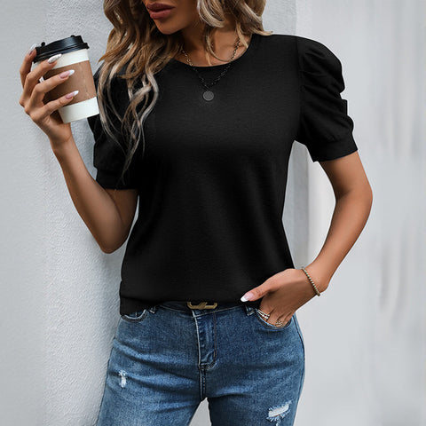 Women's top lamb leg sleeve short sleeve t-shirt m302363