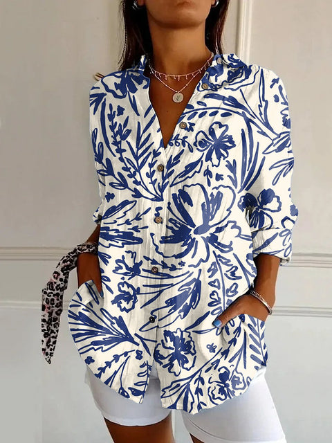 Long Sleeve Print 3D Floral Short Sleeve Pattern m301217