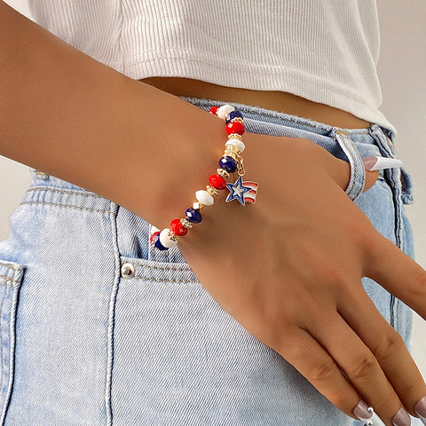 Bracelet USA American flag election holiday party commemorative patriotism bracelet m302600