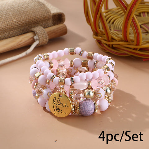 New Bohemian Bracelet Creative Tassel Multi-layer Beaded Bracelet m3331286
