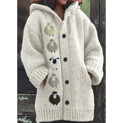 New Halloween Animal 3D Printed Casual Hooded Cloak Jacket m301664