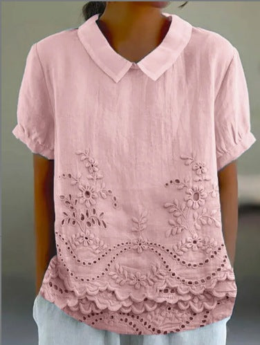 Summer wind short-sleeved printed pullover m301619