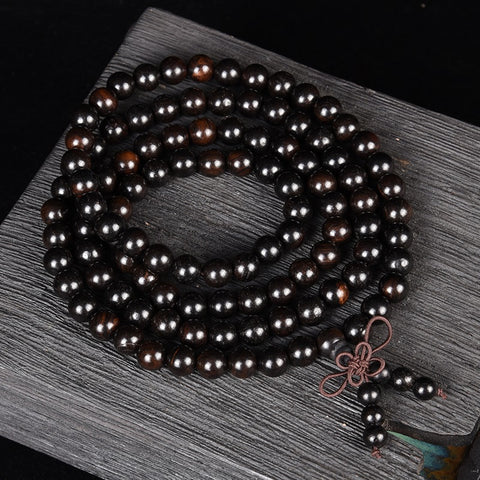 Ebony red sandalwood 108 beads bracelet wooden ebony bracelet m3331283