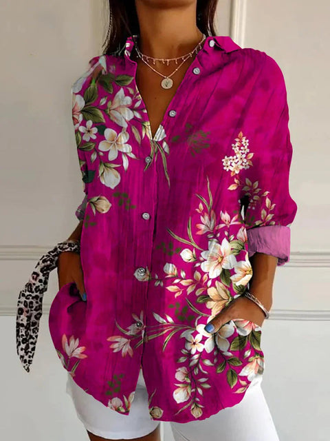 3D digital printing abstract pattern women's long shirt shoulder sleeve shirt m302463