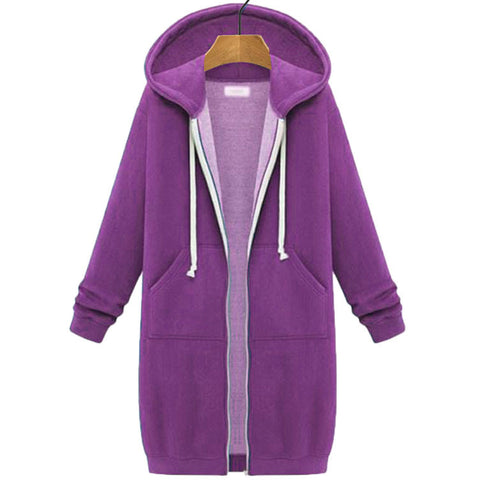 Women's medium and long hooded long-sleeved sweater women's winter m302342