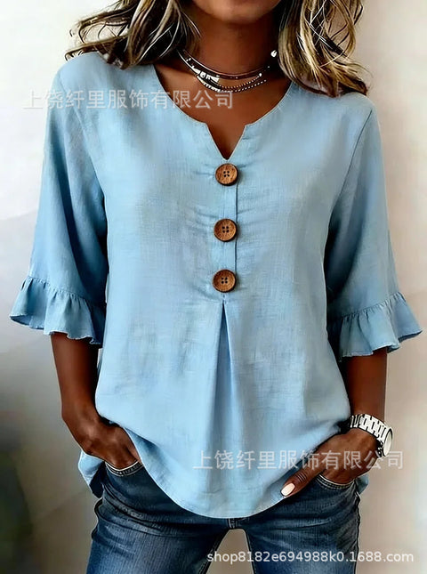 3D digital printing floral pattern women's long-sleeved buckle cardigan top m302703