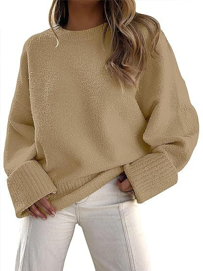 Women's sweater women's autumn and winter round neck pullover loose plush thick m301609