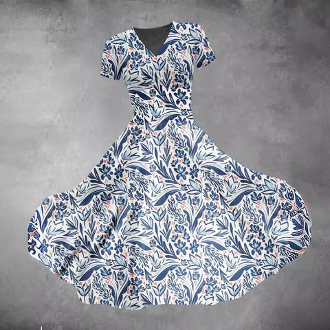 Temperament commuter casual and thin dress m302527