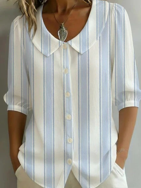 3D digital printing women's versatile flower spring and summer fashion shirt m302608