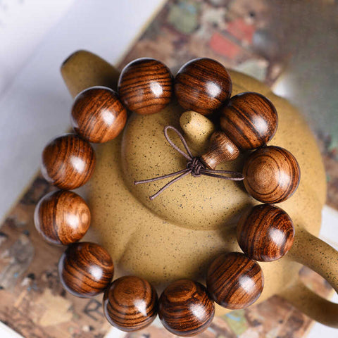 Black rosewood bracelet Wooden Buddha bead bracelet Men's cultural play Buddha beads Women's couple jewelry Bead rosary bead play m3331321